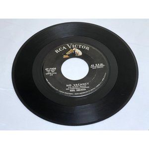 Neil Sedaka No Vacancy The Diary 47-7408 Rock, Pop VG+ Condition Vinyl Record 45